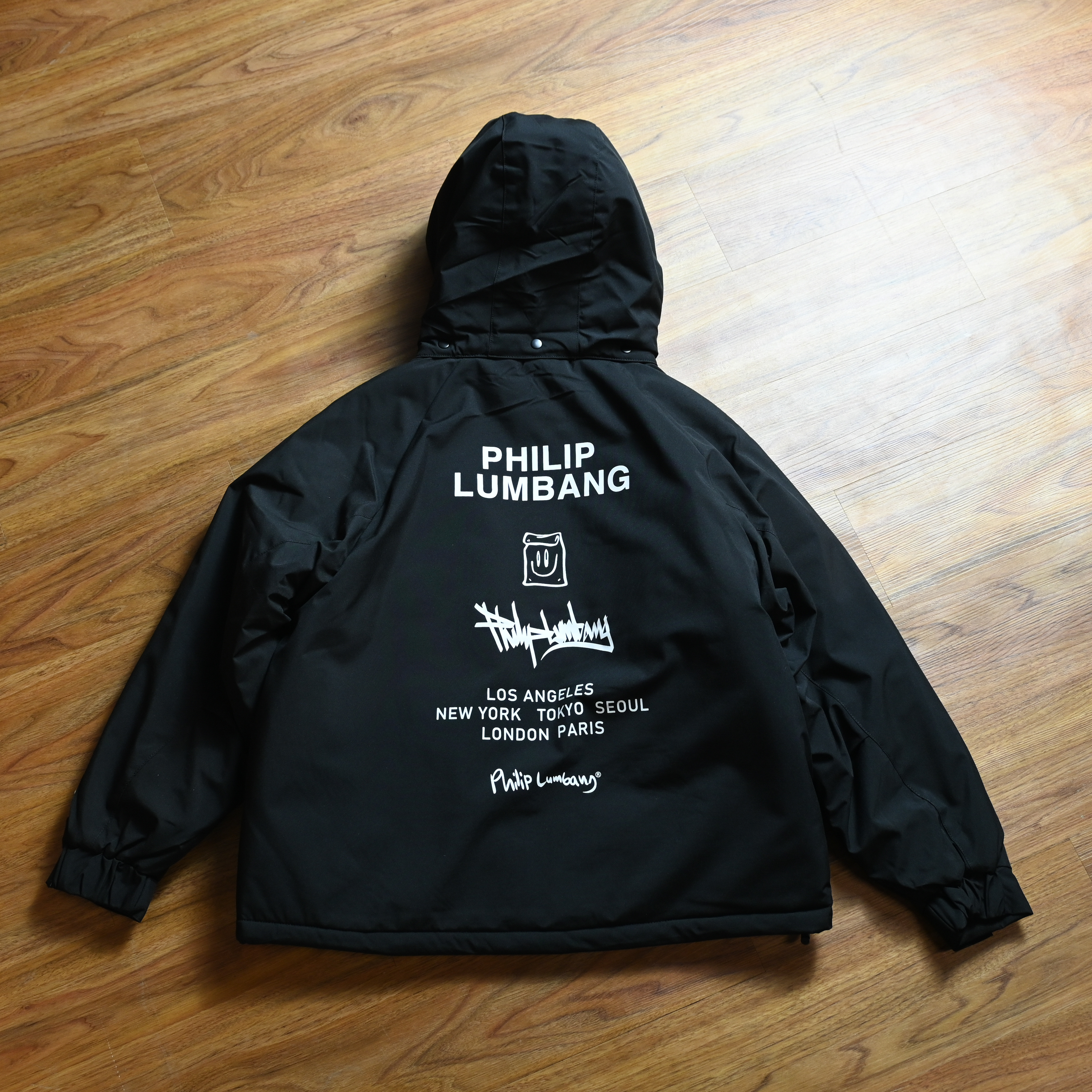 Philip Lumbang JP Windproof Padded hooded jacket