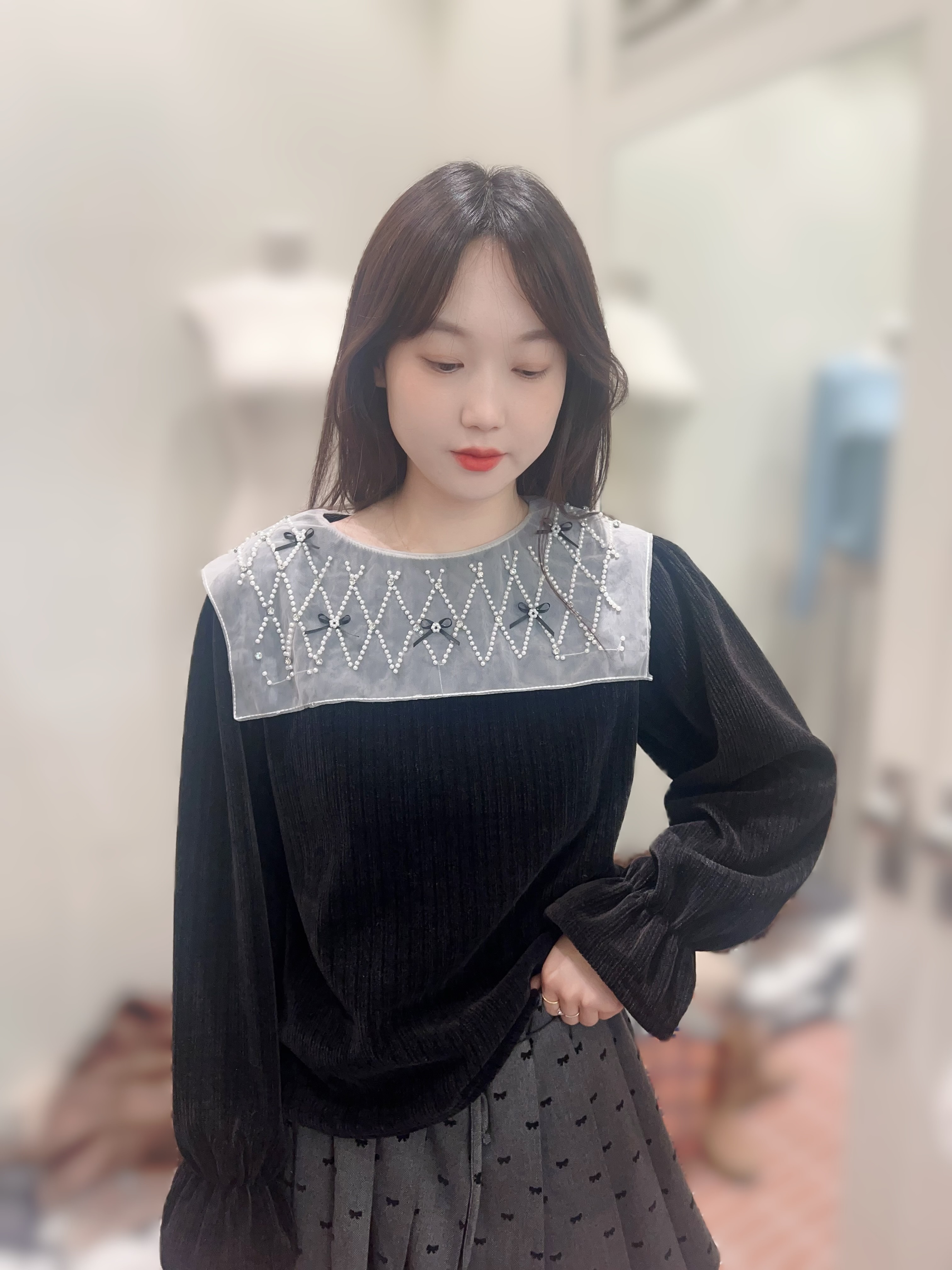 BE81  菱格閃石燈芯絨   胸44  長24 $499 (一口價)