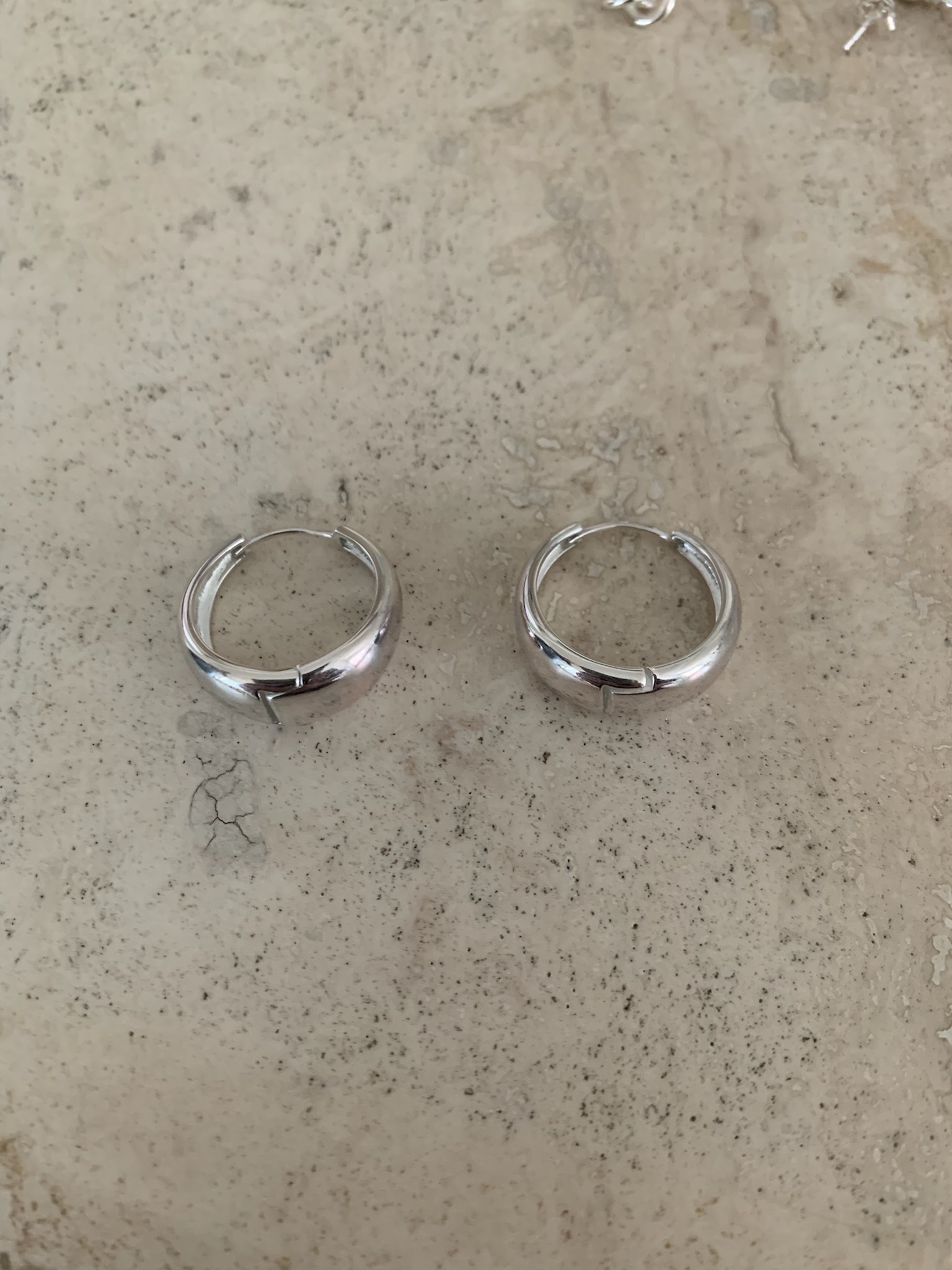 J78/ 圓圈純銀耳環