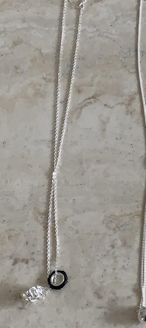 J75/ 六角圓圈雙結構項鍊