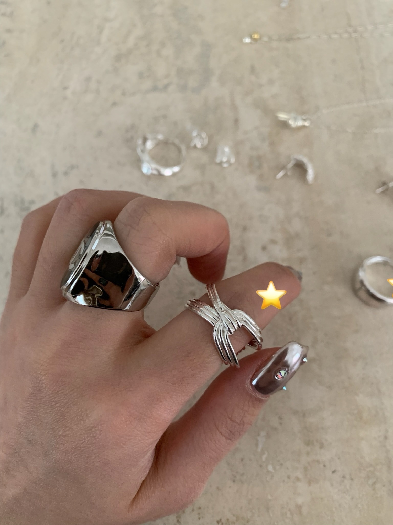 J74/ 雙線紐結純銀戒指