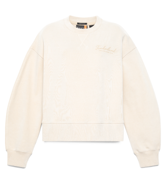 Timberland - 女裝象牙色寬版圓領上衣 TB0A41ZBEFL1