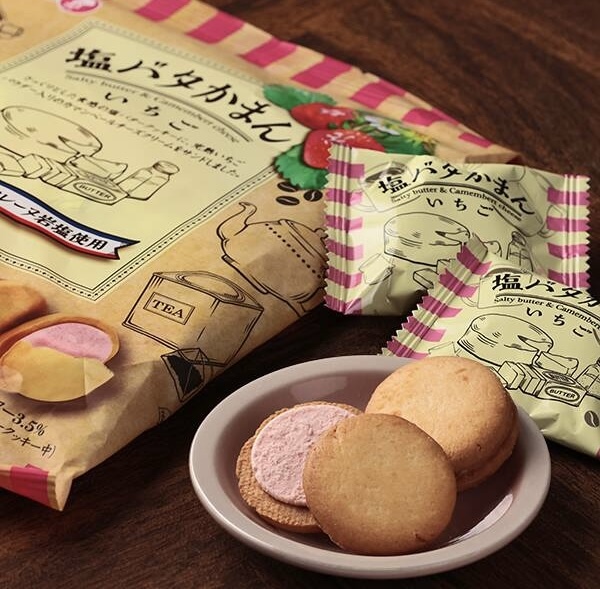 【期間限定】JP 法國海鹽牛油士多啤梨曲奇 102g 0747 TK260113