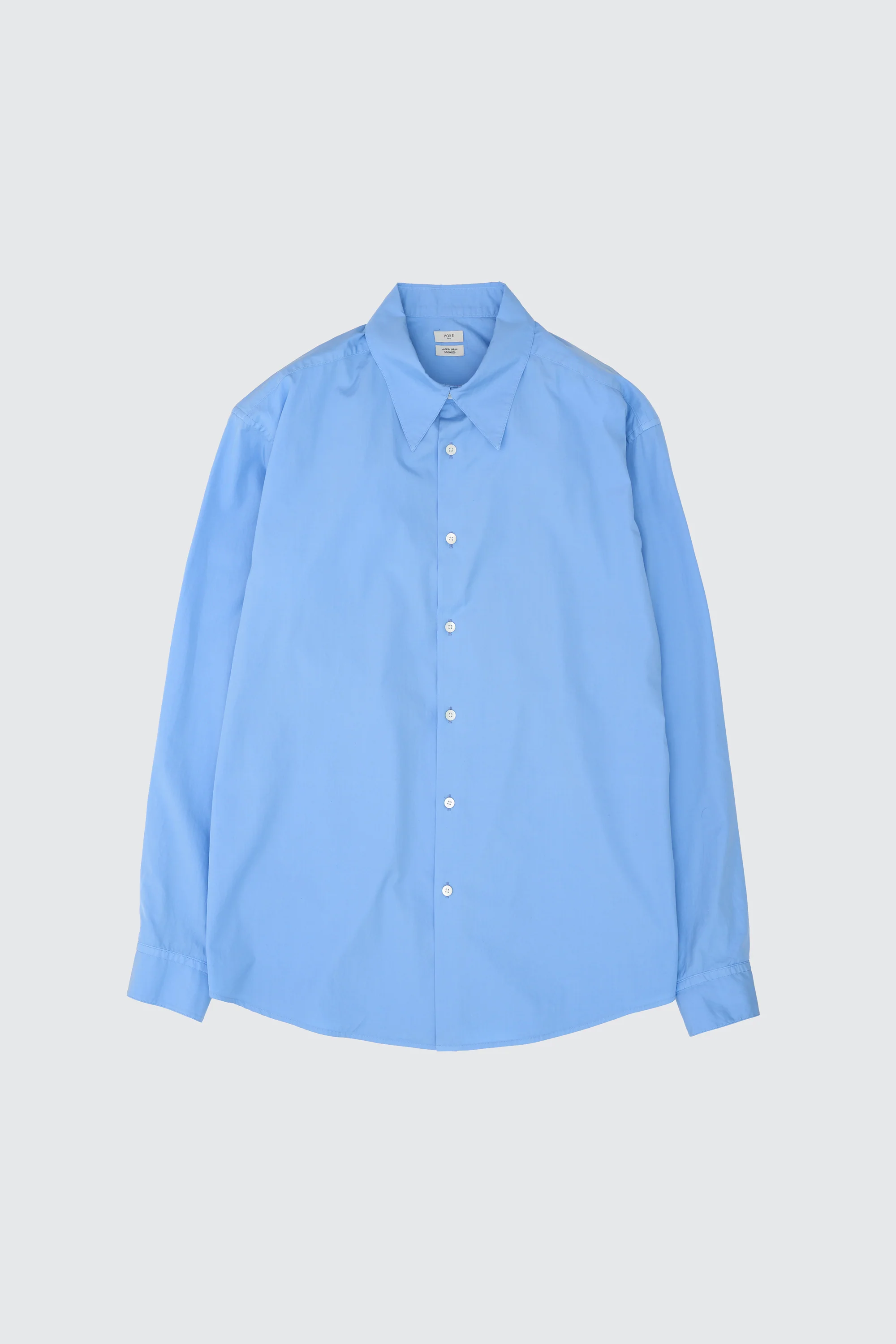 YOKE SUVIN GOLD COTTON POPLIN LOOSE FIT SHIRT