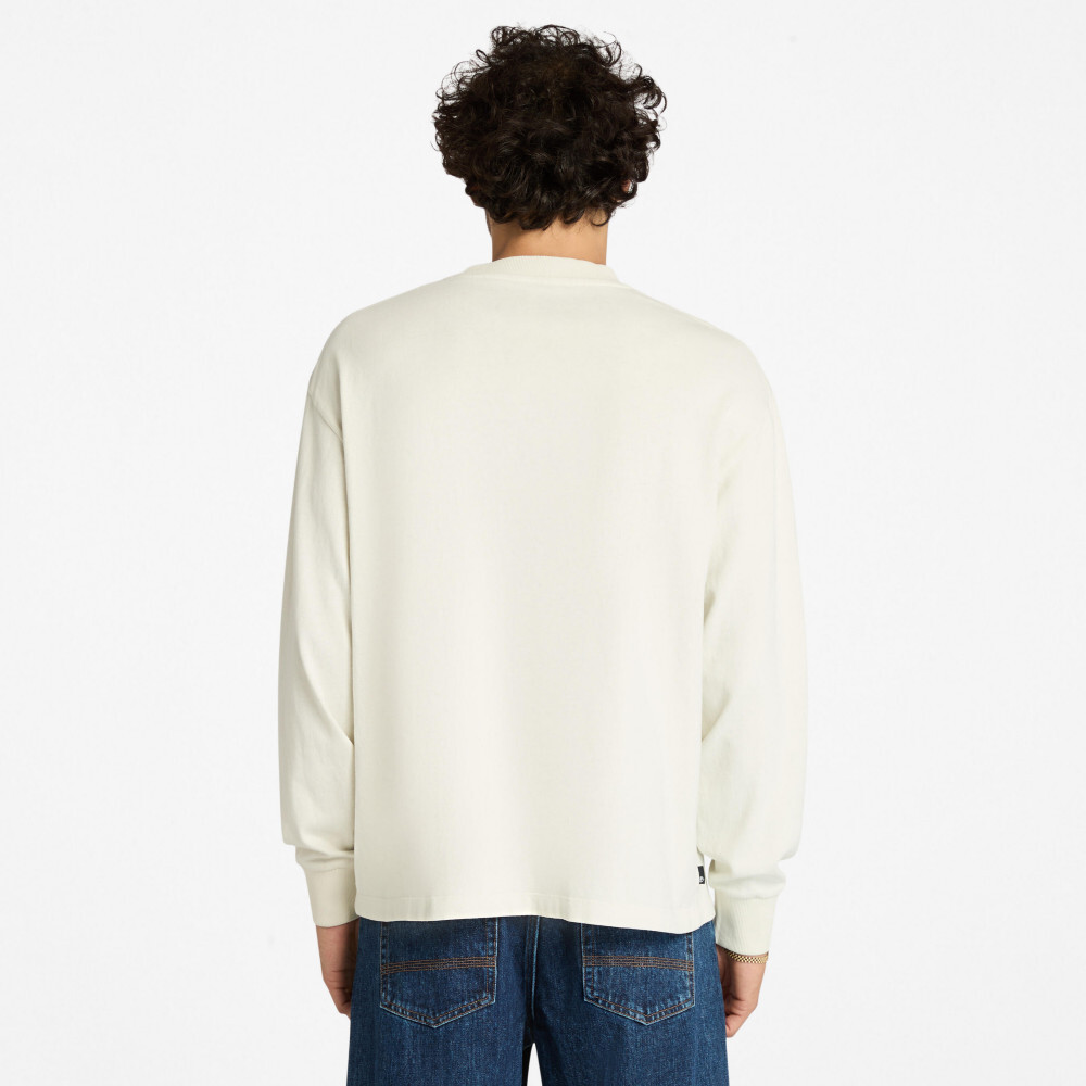 Timberland - 男裝寬版口袋長袖T恤 TB0A5MJPCM91