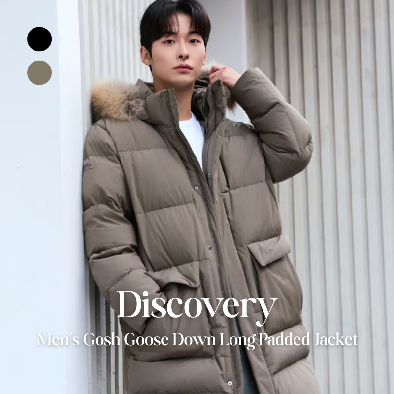 【代購】Discovery 男款 Gosh 鵝絨長版保暖外套