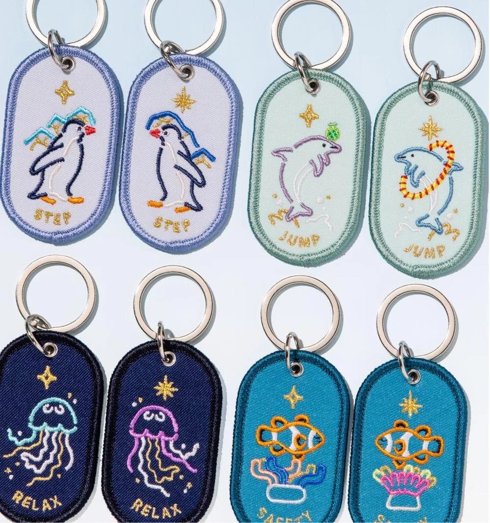 2/8b 雙人鑰匙圈 2入組 水族館系列｜日本IROHA