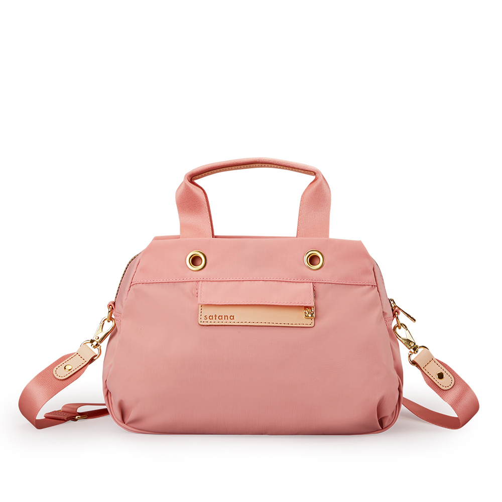 Soldier 暖洋洋手提斜背包-霧櫻粉