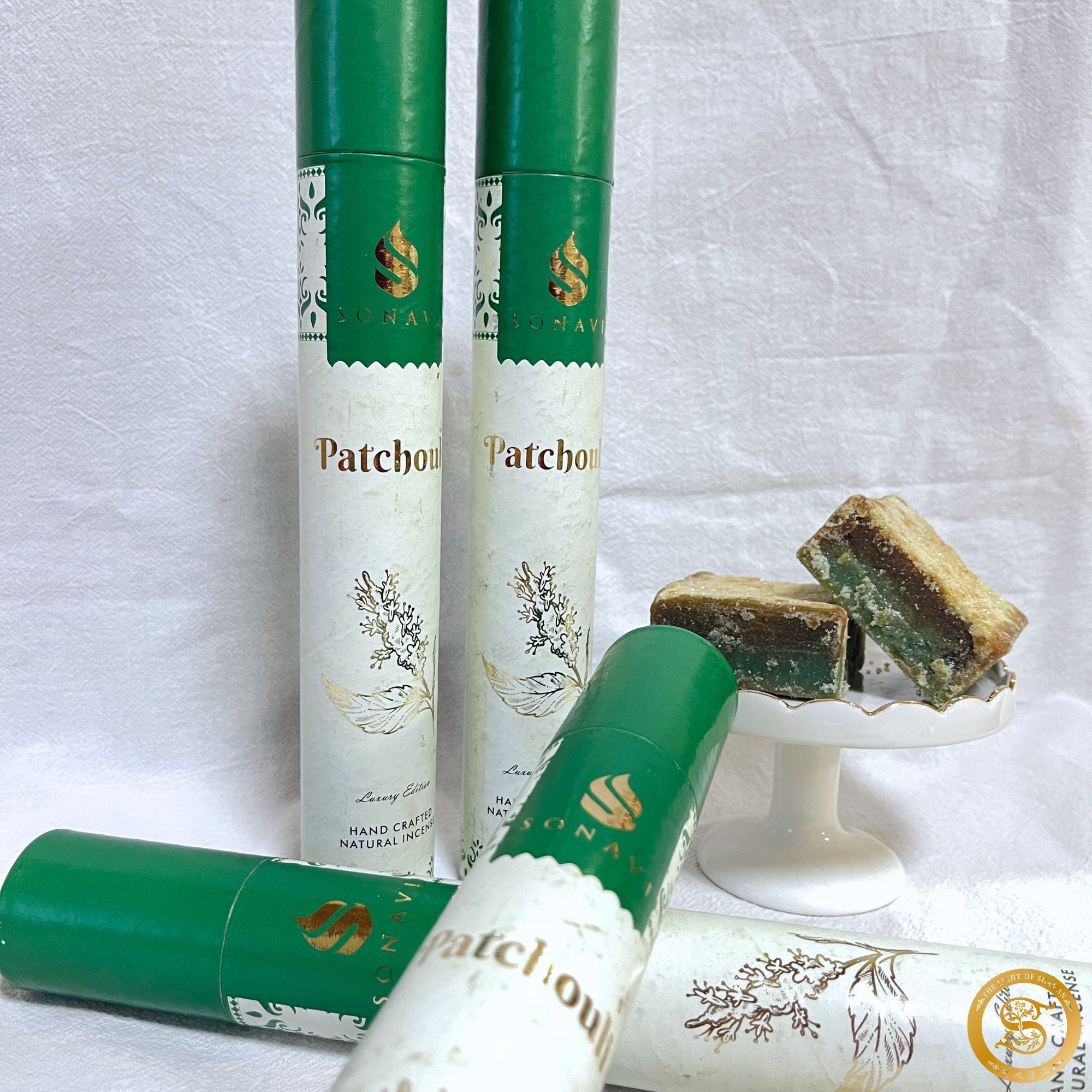 《心境・廣藿香》奢華版廣藿香線香 調整情緒、靜心放鬆的香氣 SONAVI廣藿香線香 - 光之薩滿