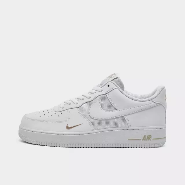 【預訂】 NIKE AIR FORCE 1 全白刺繡小金剔-MEN