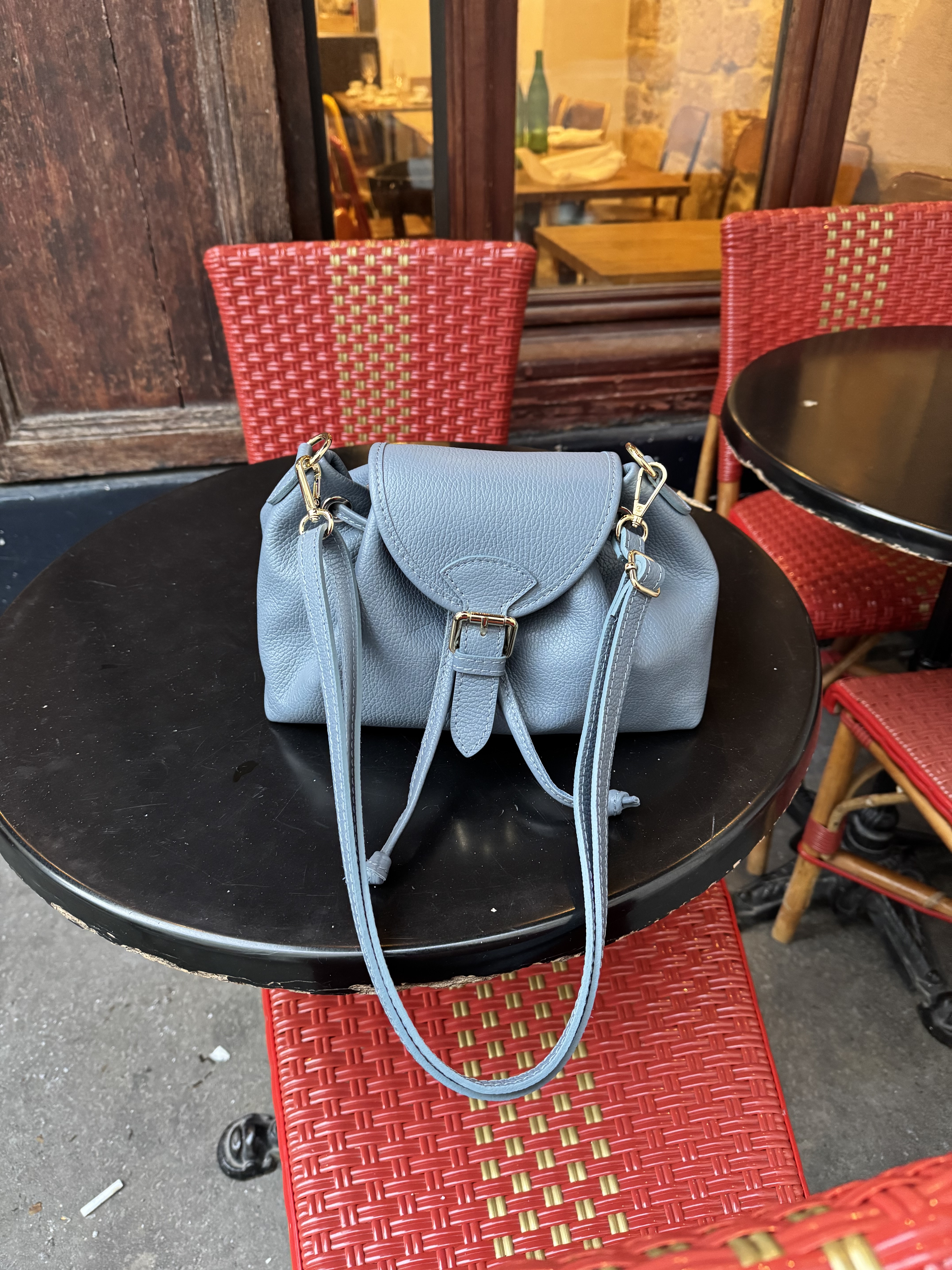 Cherry Paris Leather PATRICIA - 4196 Jean 淺藍色