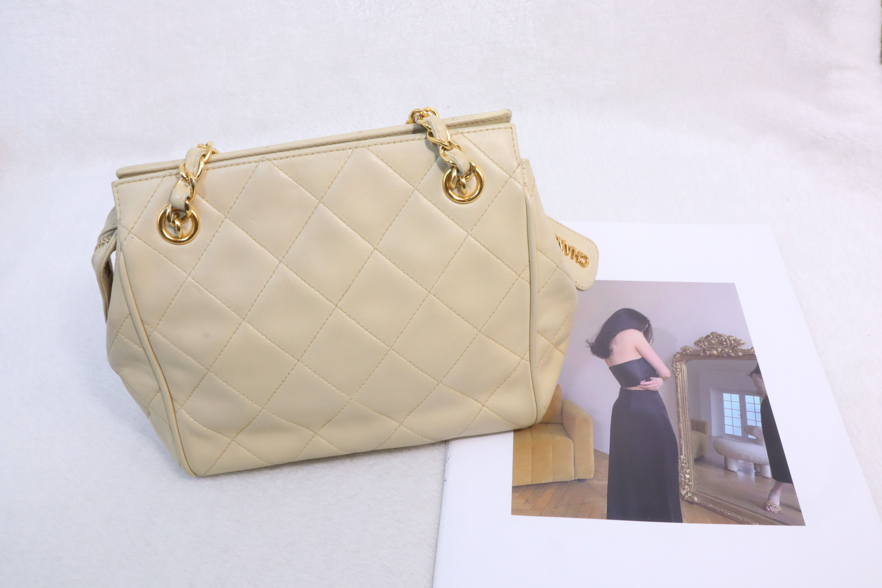 Chanel奶茶色 vintage bag🤎  （現貨）
