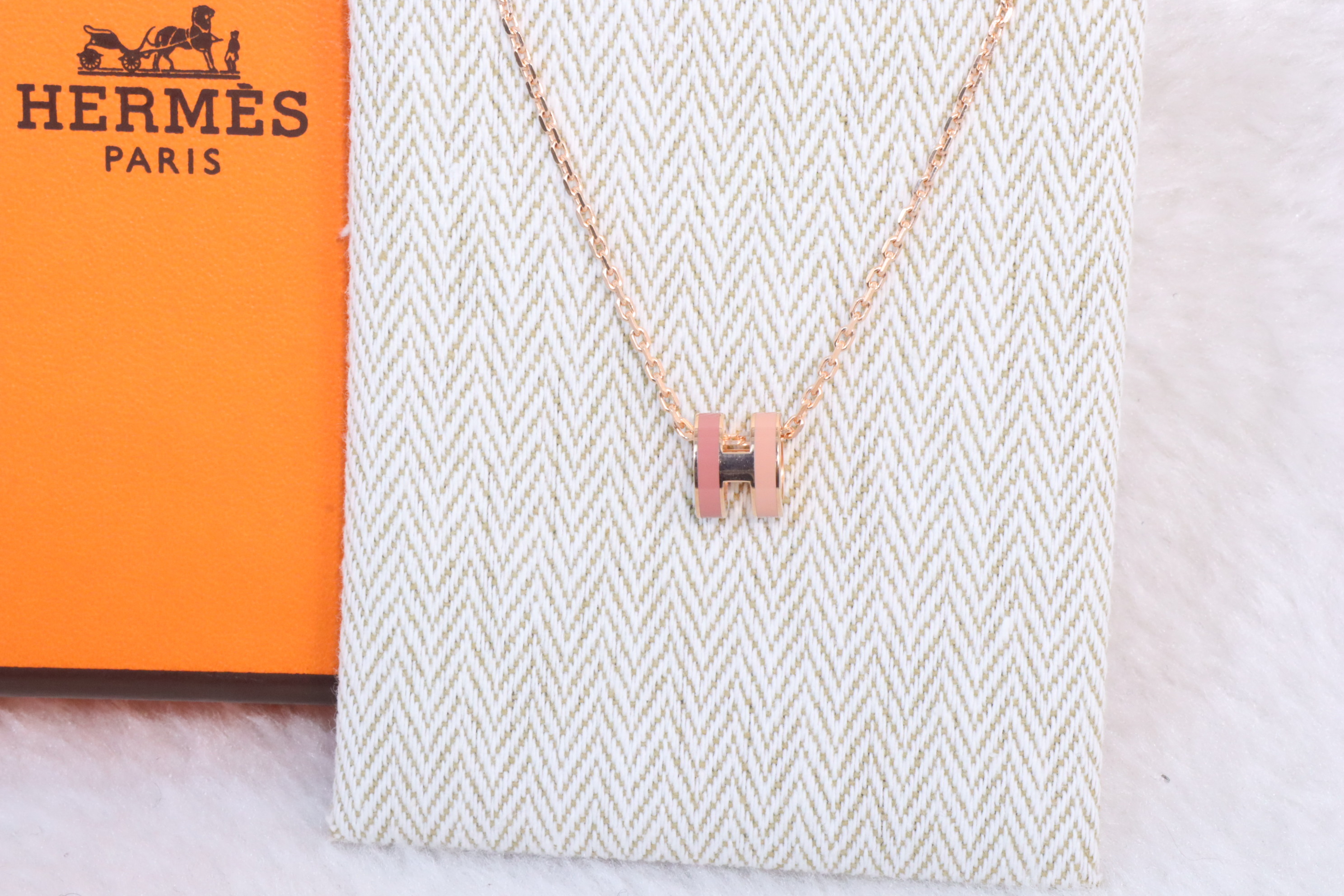 全新✨Hermes最新款雙拼色 mini pop H頸鏈💗 （現貨）