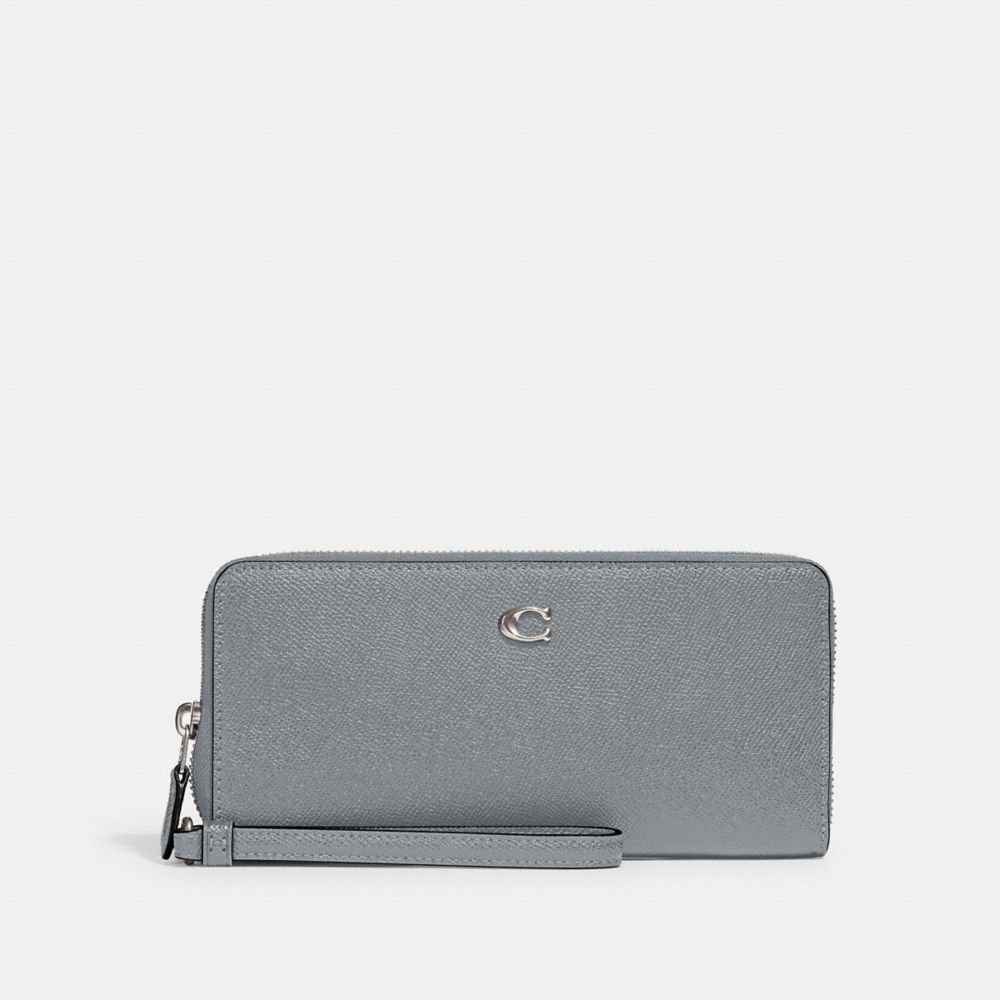 【Coach】Continental Wallet  灰藍