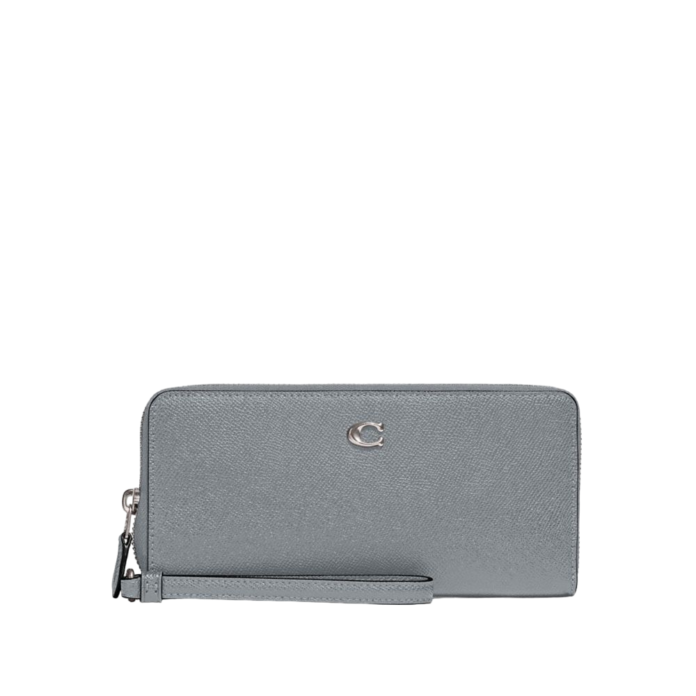 【Coach】Continental Wallet  灰藍
