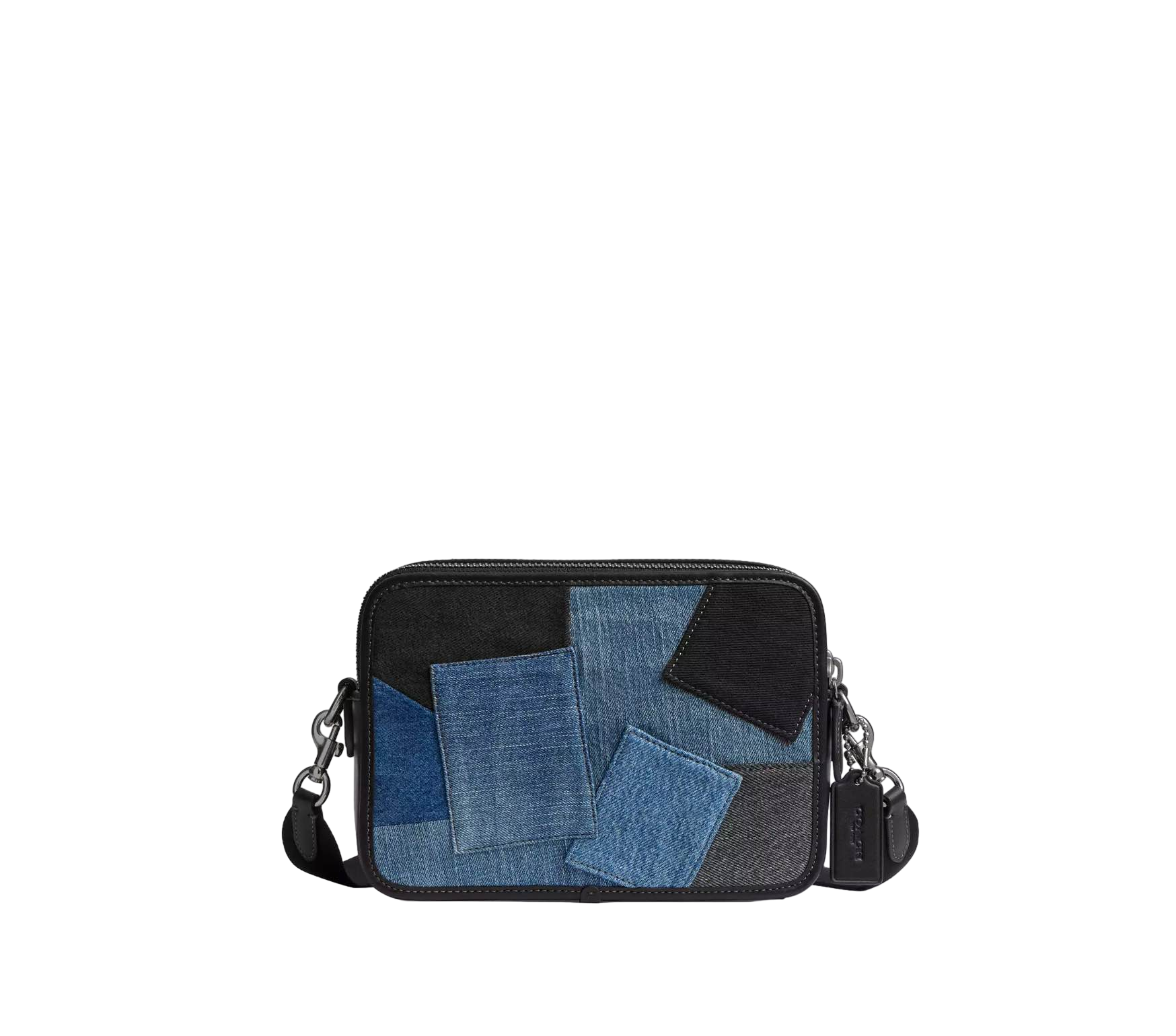 【Coach Outlet】(專櫃出清) Charter Crossbody Bag 24 With Patchwork  藍