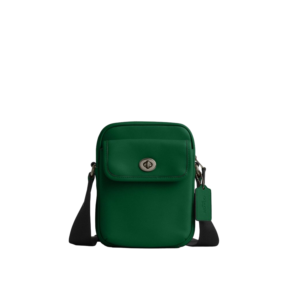 【Coach Outlet】Turnlock Crossbody Bag  綠
