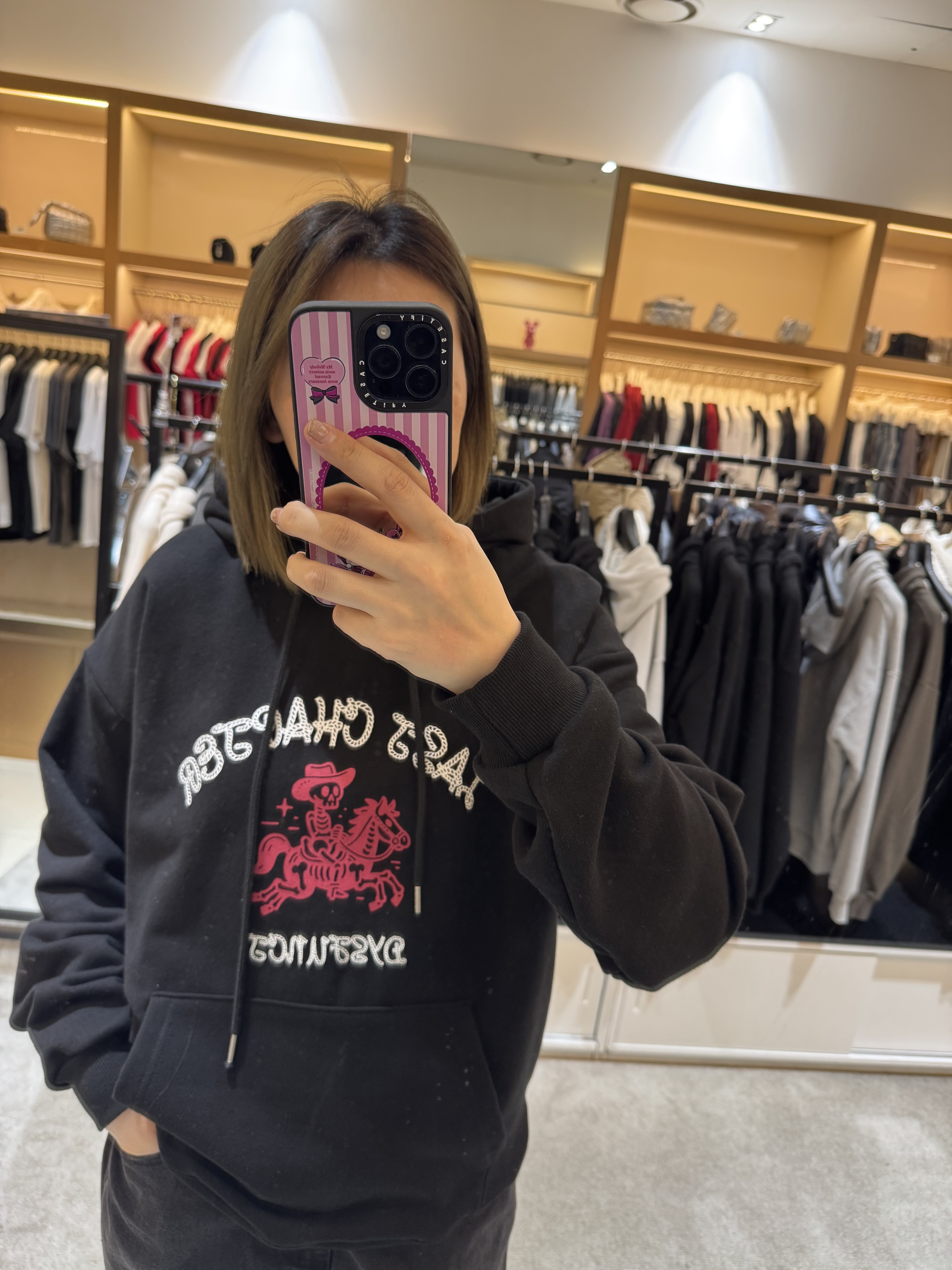 A1DY04 馬仔骷髏骨衛衣*黑色/灰色