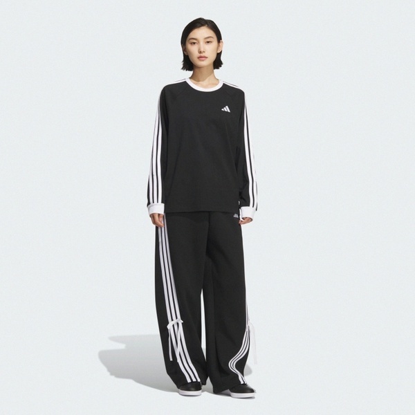 Adidas 愛迪達 Bowtie Pant KG3855 女 長褲 運動長褲 休閒長褲 黑 白 亞版