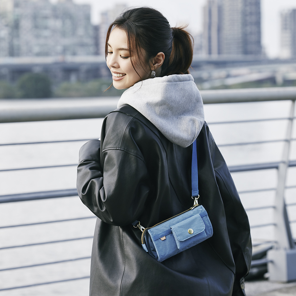 Soldier 長夾斜背包-雲煙藍