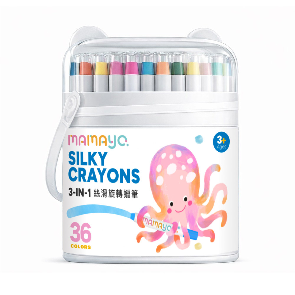 【mamayo】絲滑旋轉水蠟筆36色