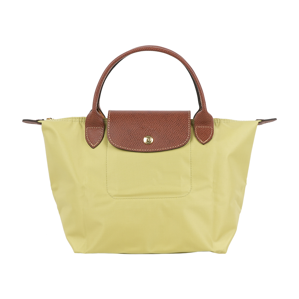 【Longchamp】S號短把LE PLIAGE摺疊水餃包(開心果綠色)