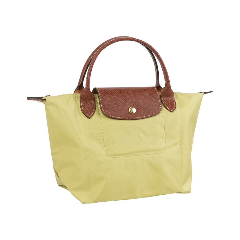 【Longchamp】S號短把LE PLIAGE摺疊水餃包(開心果綠色)