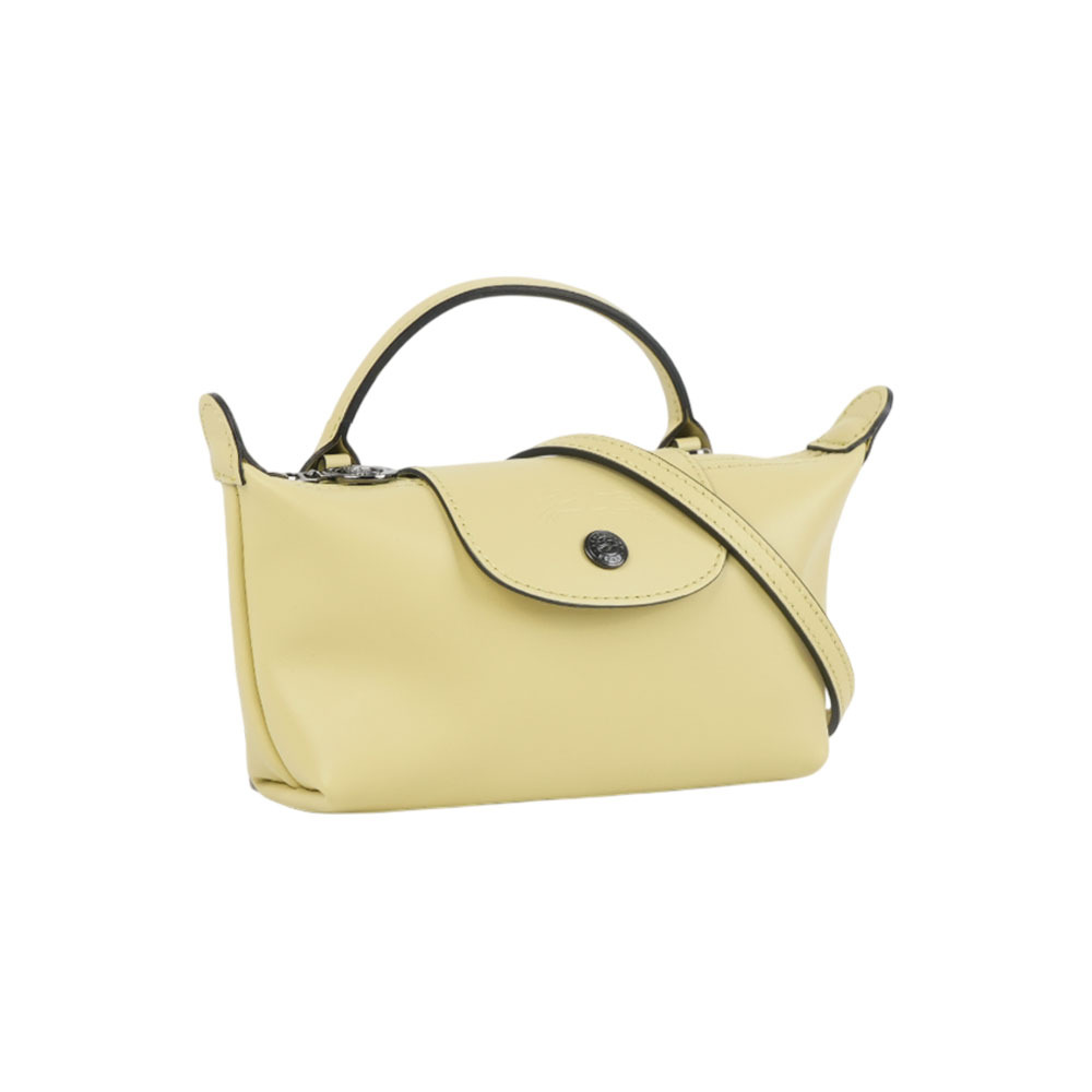 【Longchamp】Le Pliage Xtra XS 小牛皮迷你二用包(開心果綠色)