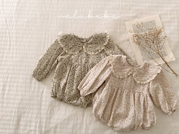 正韓春valu_bebe 甜美碎花包屁衣