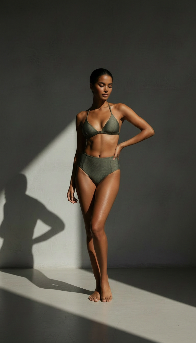 復古高腰褲 獵人綠 預購