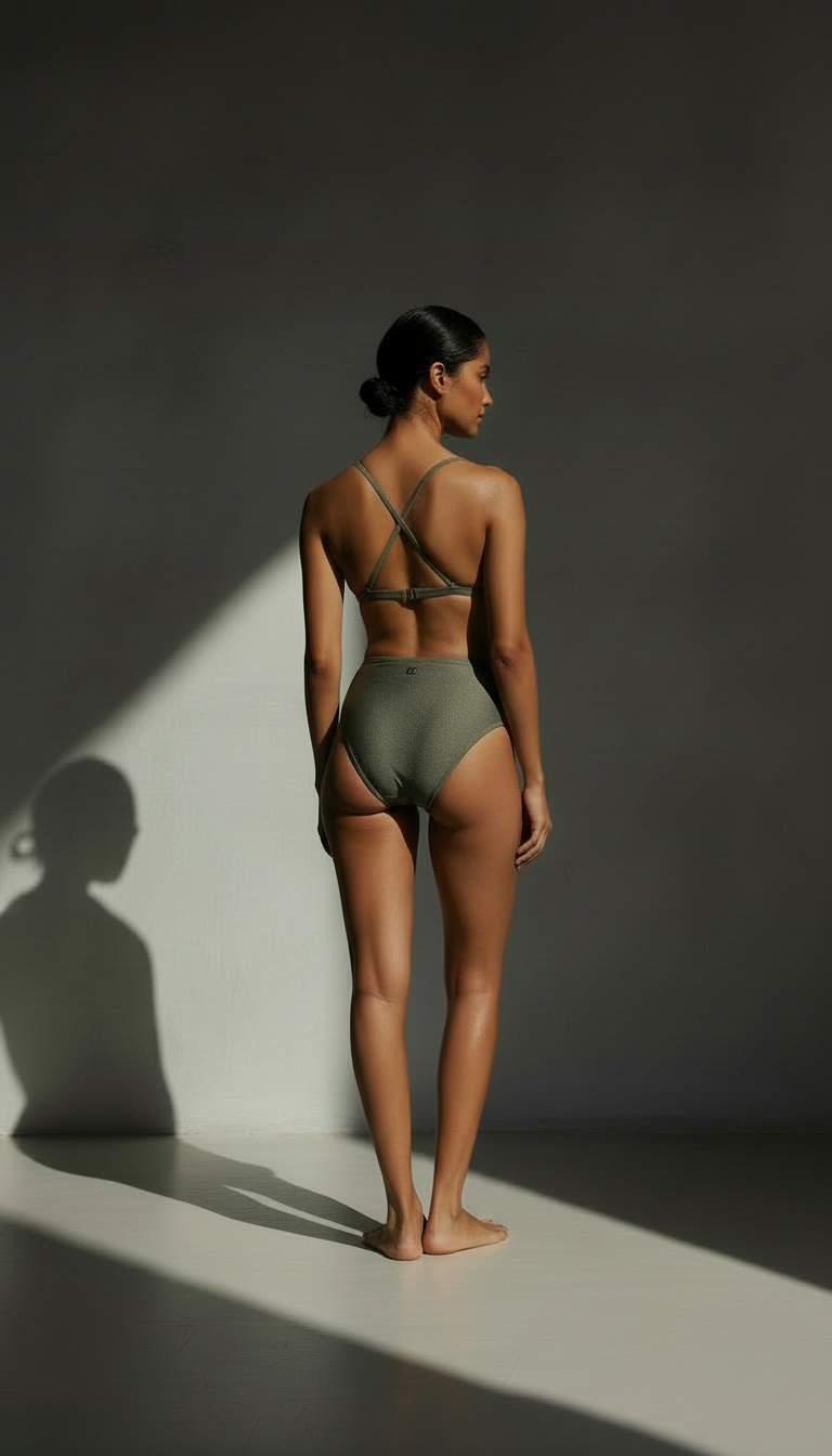 復古高腰褲 獵人綠 預購