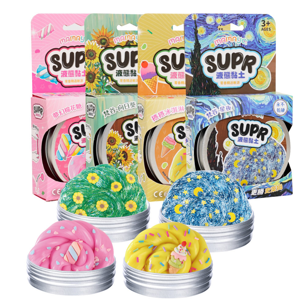 【mamayo】液態黏土-(鐵盒多款可選)