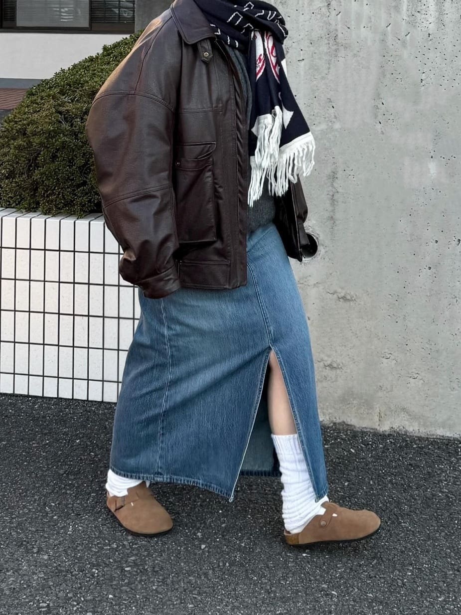 預購┃日本製 靴下屋 2WAY 寬羅紋 不修邊捲邊 羊毛混紡 保暖 襪套 袖套