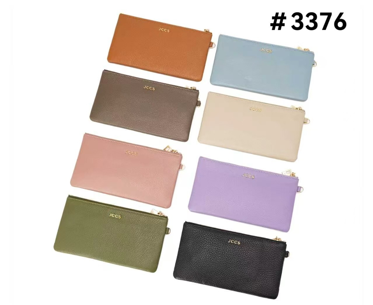 3376【牛皮手拿包】