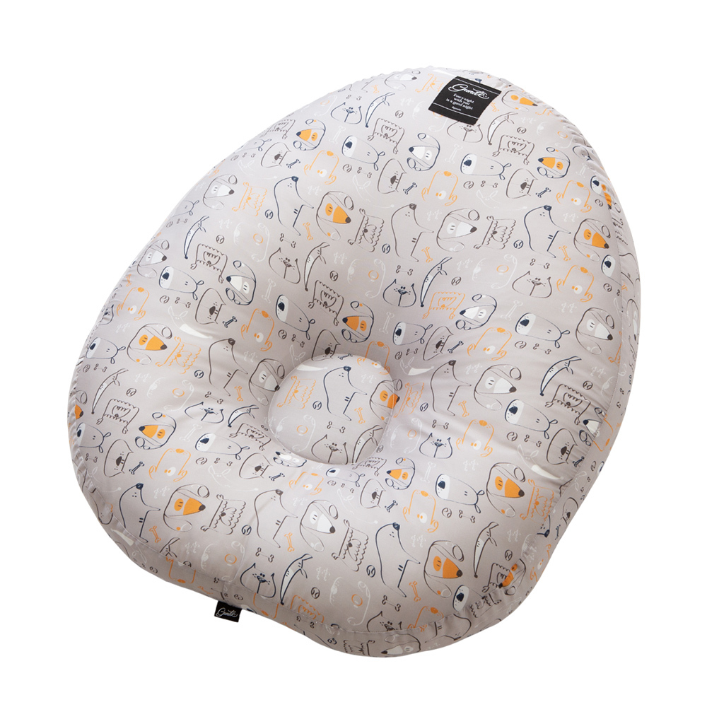 gunite 寶寶懶骨頭‧包覆機能親子互動窩(天絲棉加層坐墊系列)｜Buddy大頭狗