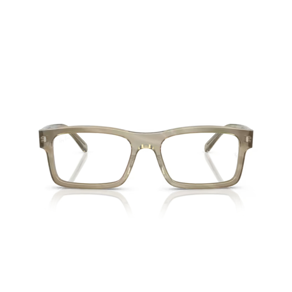 【RayBan】RB5435F 8381 56mm 方框光學眼鏡♣(灰色條紋變色)#CHANGE 系列