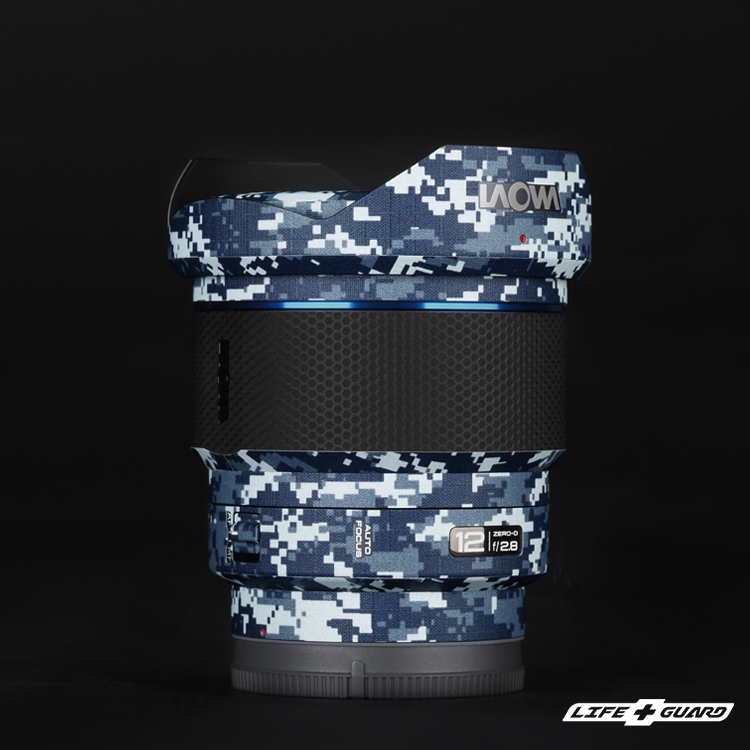 LIFE+GUARD LAOWA FF II 12mm F2.8 C&D-Dreamer 專用鏡頭貼膜｜質感設計｜野戰迷彩黑用鏡頭貼膜｜質感｜海軍設計野戰迷彩