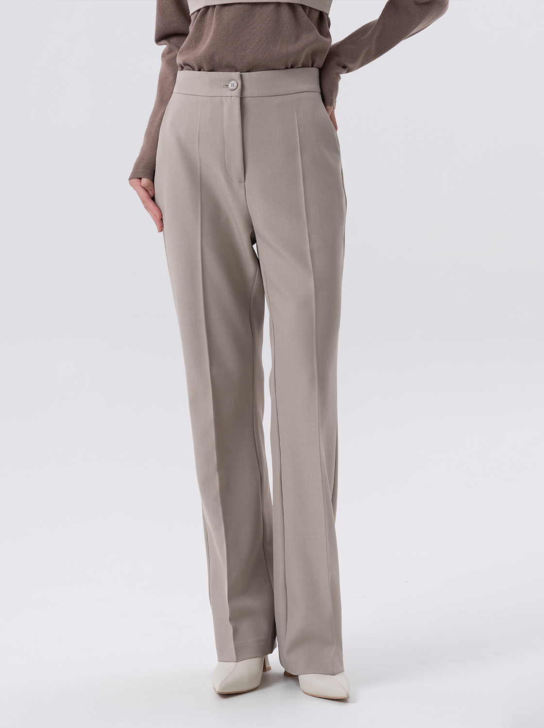 【期間限定】抗皺長腿西裝褲