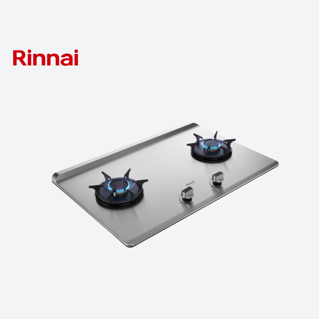 【最後一台出清】Rinnai林內 彩焱系列 檯面式彩焱不銹鋼雙口爐 MB-L2700G(B) （規格同 RB-L2700S）