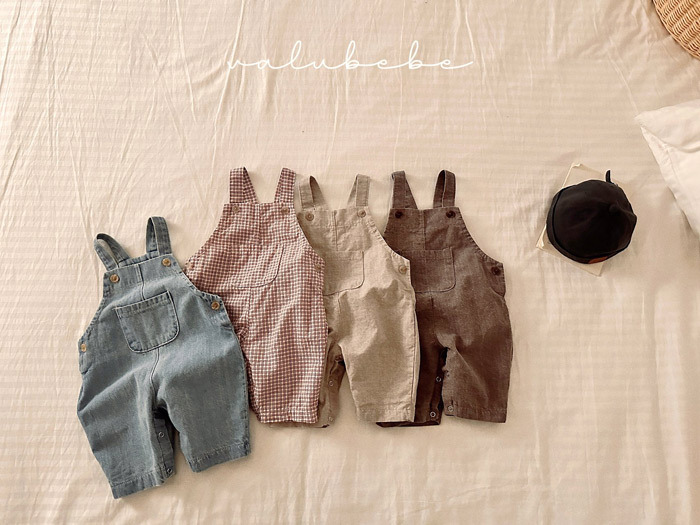 正韓春valu_bebe 四色俏皮大口袋吊帶褲