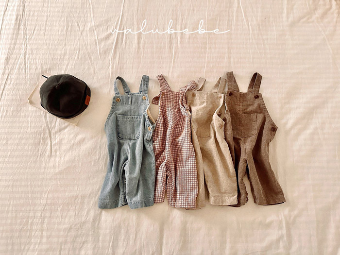 正韓春valu_bebe 四色俏皮大口袋吊帶褲