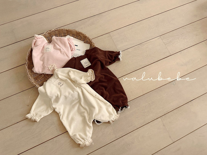 正韓春valu_bebe 三色滾邊溫柔連身衣