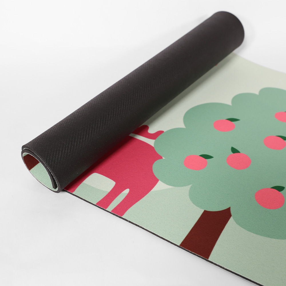 速乾軟式硅藻防滑地墊- 果園散步(綠)