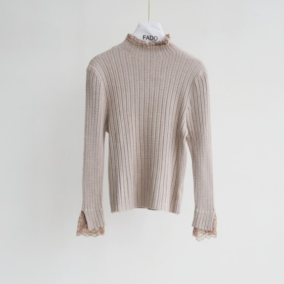 法朵Fado shop｜【百搭基本款】浪漫蕾絲針織內搭衫 011A475 三色