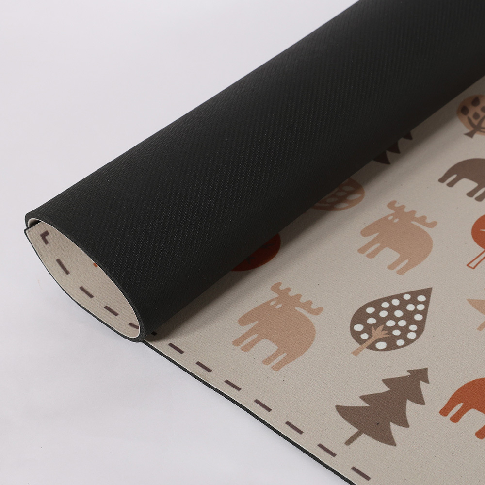 速乾軟式硅藻防滑地墊- 森林迷宮(卡其)