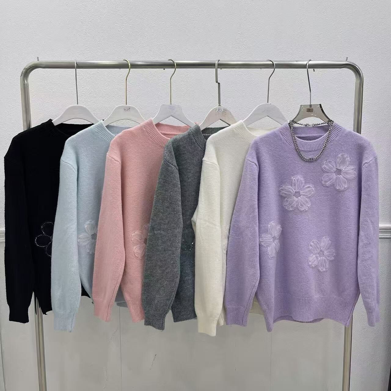 珠片紗網花花冷衫 (C59-C64)