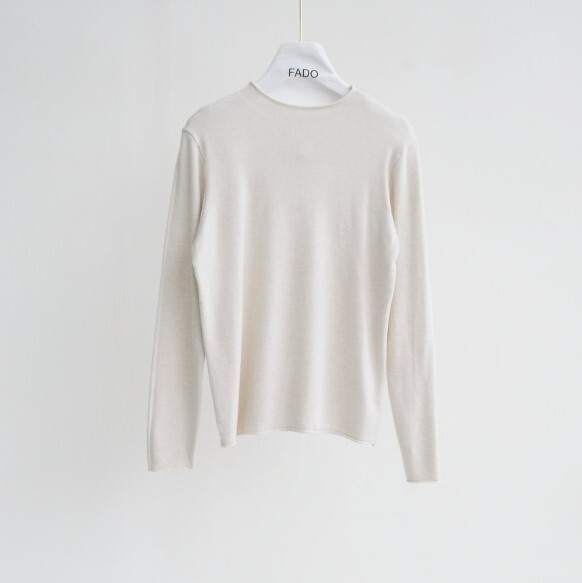 法朵Fado shop｜【百搭基本款】素面捲邊圓領包芯紗衫 011A476 八色