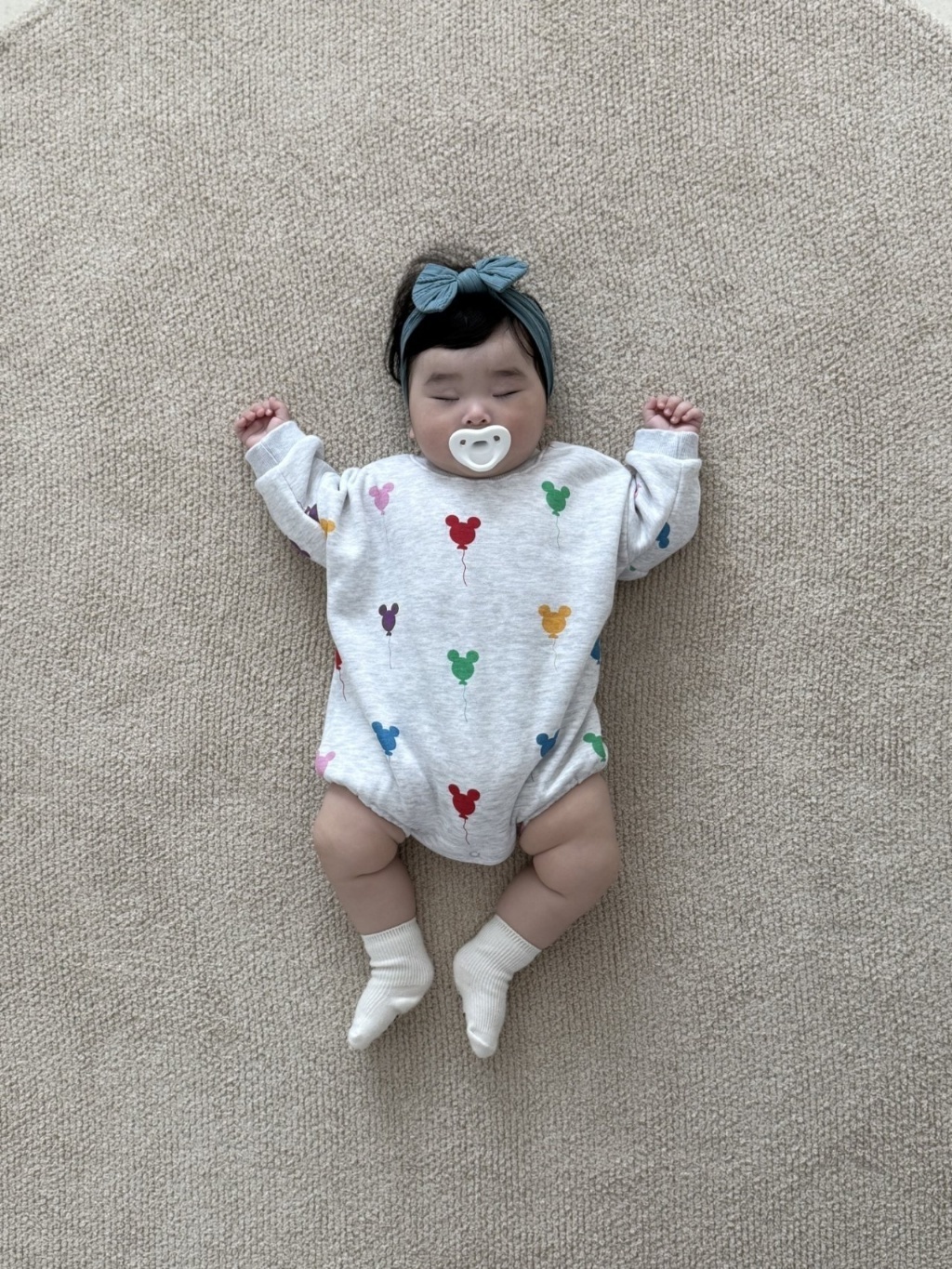 韓國🇰🇷Moran 彩色米奇包屁衣(S-M)