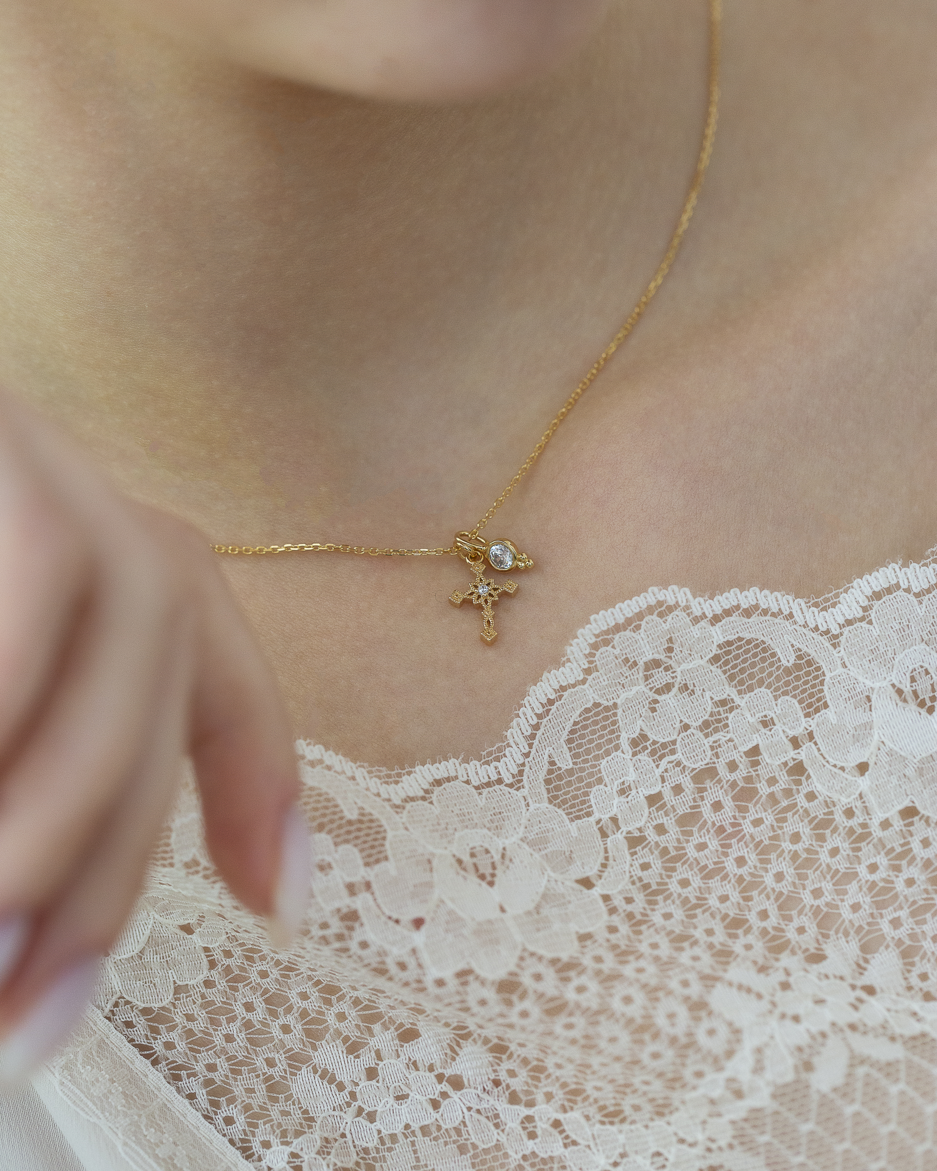 Petite Cross｜十字架雙墜飾項鍊（可分式設計）