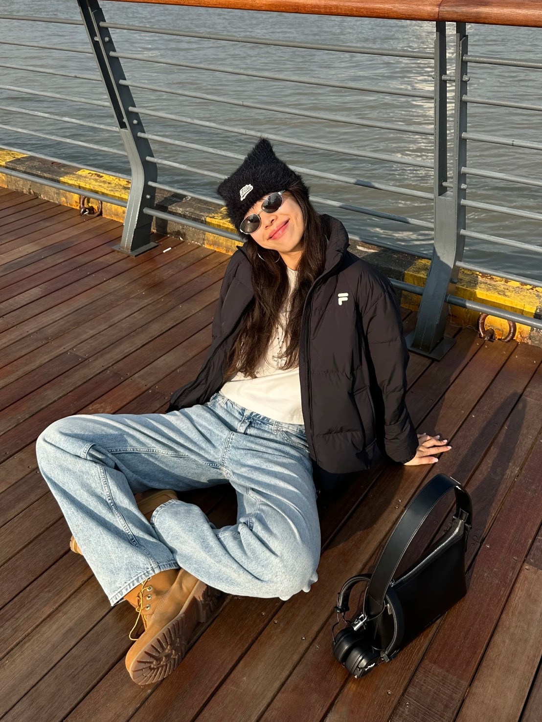 FILA FUSION防風短款鴨絨外套